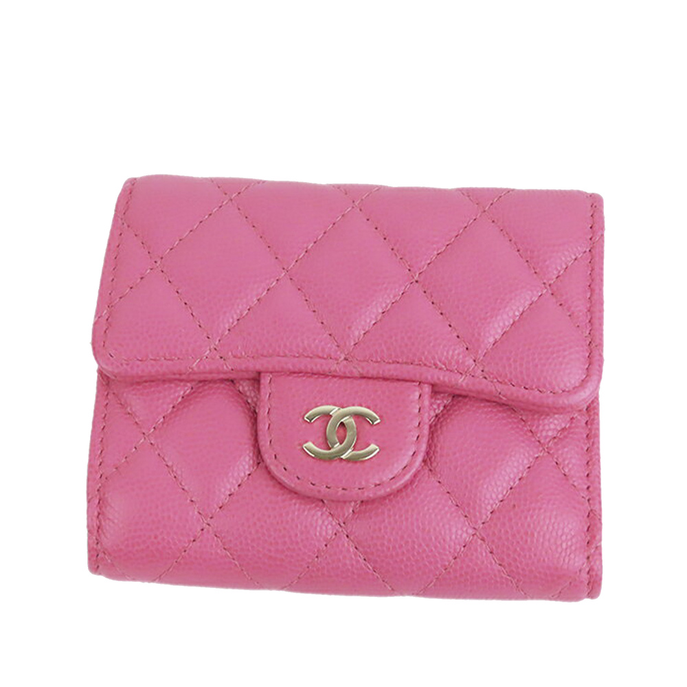 CHANEL CC Caviar Leather Wallet Small Wallets - Picture 1 of 9